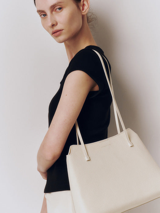 Kindersalmon Raymonda Leather Bag Custard