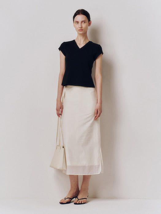 Kindersalmon Raymonda Leather Bag Custard