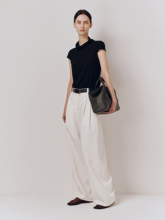 Kindersalmon Cambre Leather Tote Bag Coal