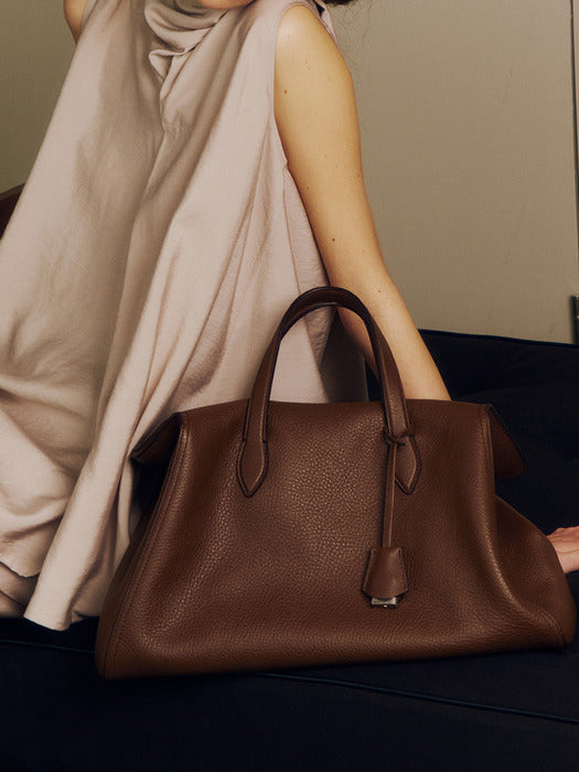 Kindersalmon Cambre Leather Tote Bag Tan