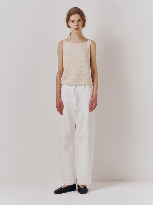 Kindersalmon Ami Sleeveless Ecru