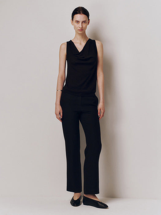 Kindersalmon Sorie Cowlneck Top Black