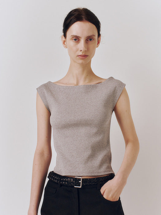 Kindersalmon French Sleeve Jersey Top Gray