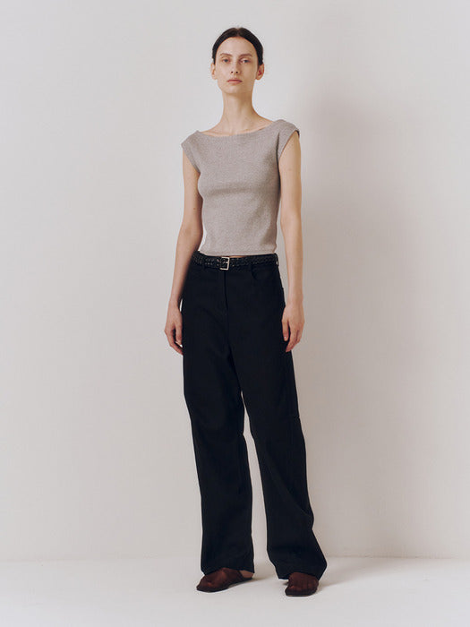 Kindersalmon French Sleeve Jersey Top Gray