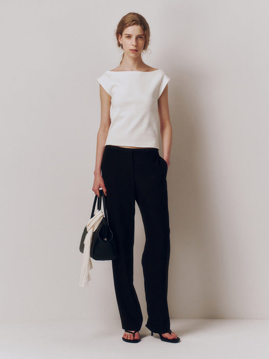 Kindersalmon French Sleeve Jersey Top White