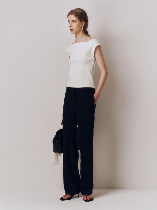 Kindersalmon French Sleeve Jersey Top White