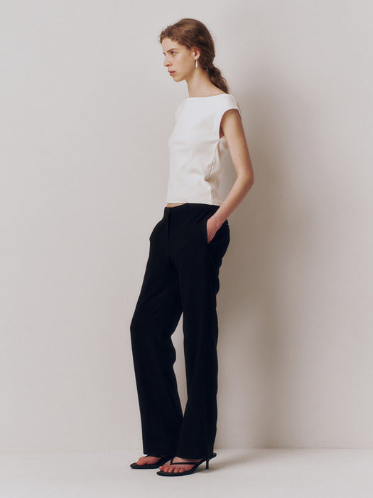 Kindersalmon French Sleeve Jersey Top White