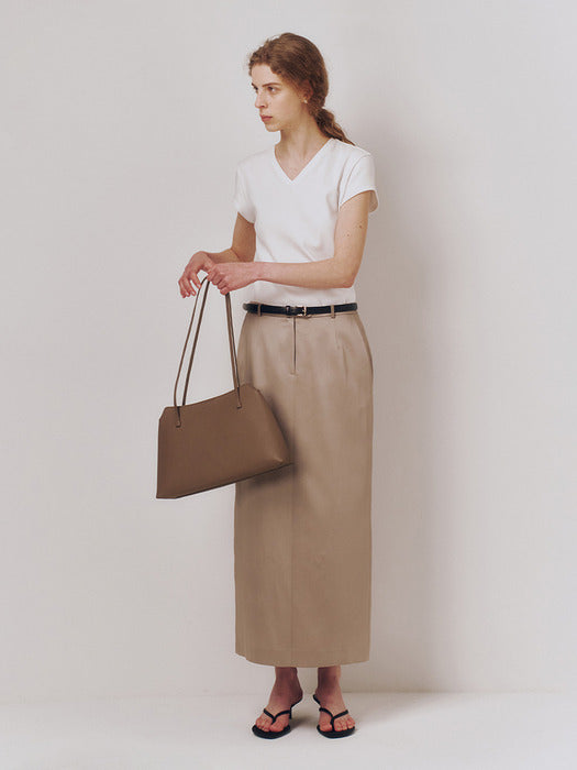 Kindersalmon Flavia Skirt Satin Taupe