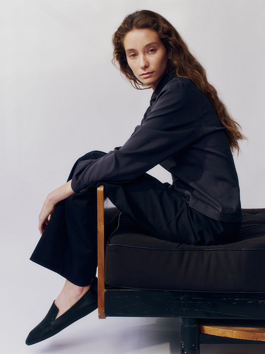 Kindersalmon Brielle Linen Top Indigo