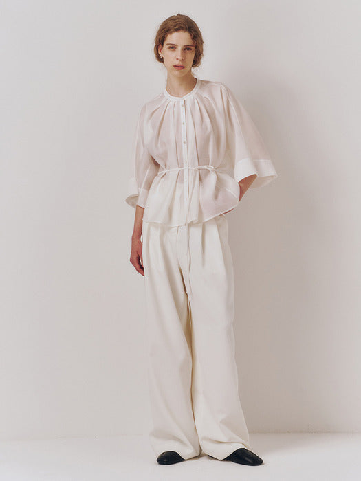Kindersalmon Notra Blouse Veil White