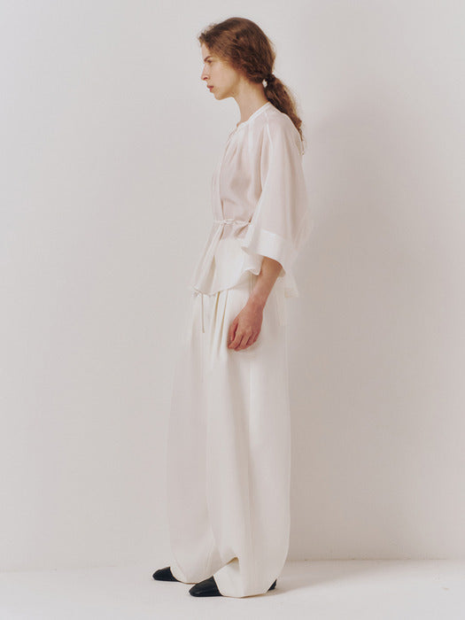 Kindersalmon Notra Blouse Veil White