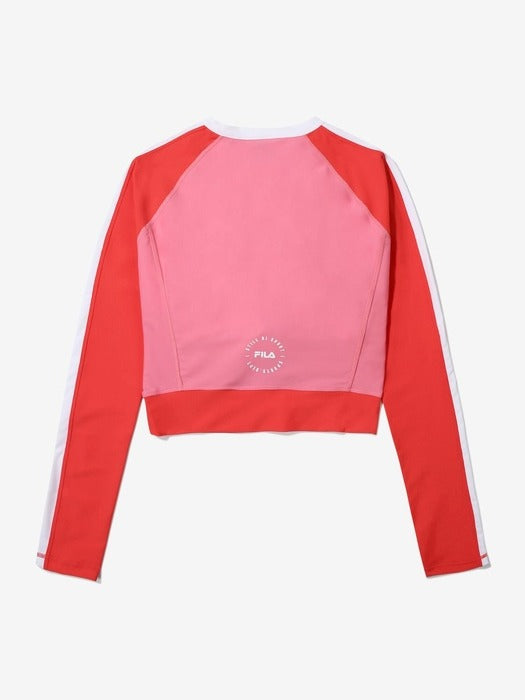 Fila Half-Zip Crop Rashguard Pik