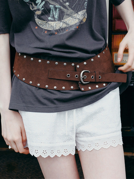 Raive Eyelet Lace Shorts in White