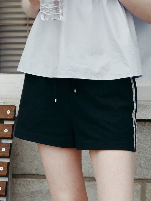 Raive Lace Detail Track Shorts