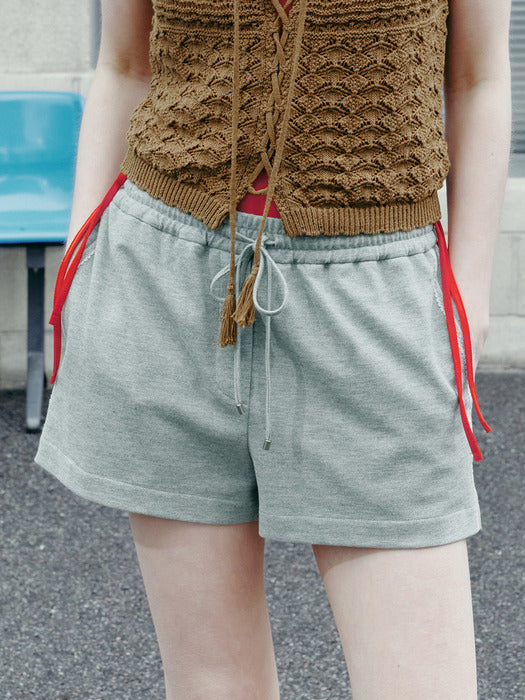 Raive Lace Detail Track Shorts