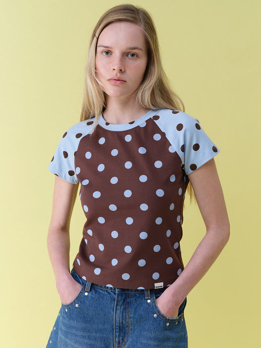 Raive Color-Block Dot T-shirts