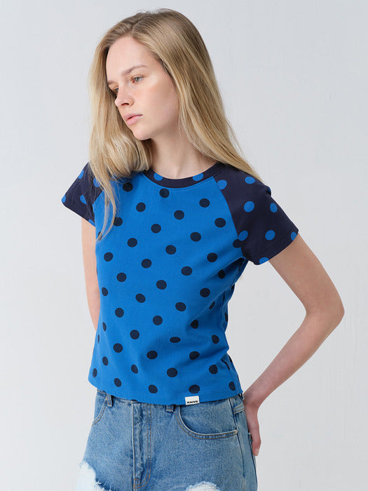 Raive Color-Block Dot T-shirts