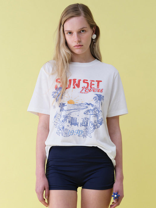 Raive Sunset Lovers Graphic T-shirts