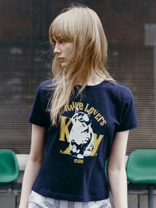 Raive New Raive Cat Graphic T-shirts