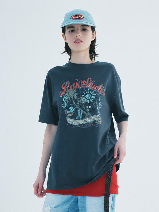 Raive Sunset Graphic T-shirts