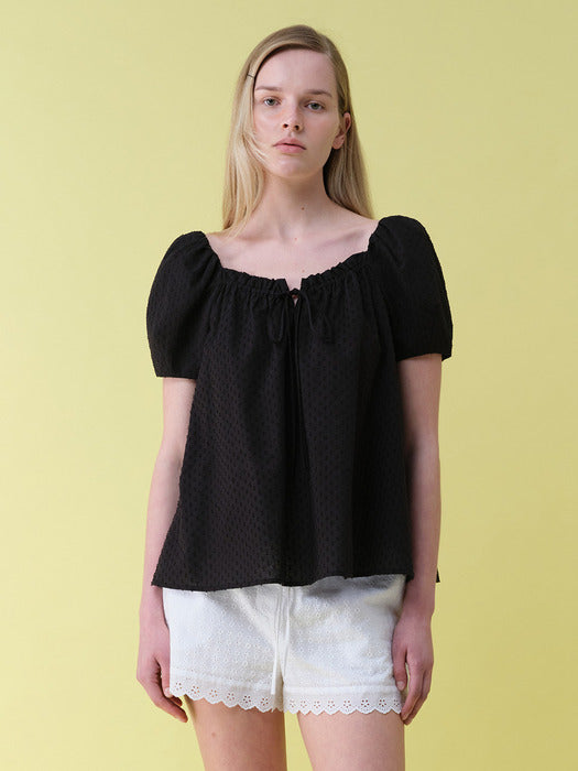 Raive Shirring Flare Blouse