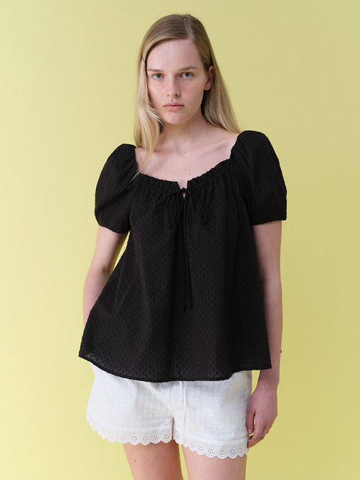 Raive Shirring Flare Blouse