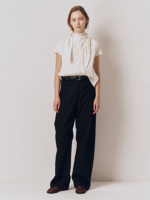 Kindersalmon Scarf Top Dove