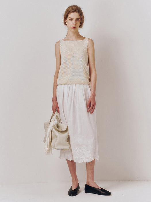Kindersalmon Coppelia Lace Skirt White