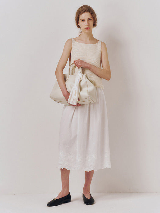 Kindersalmon Coppelia Lace Skirt White