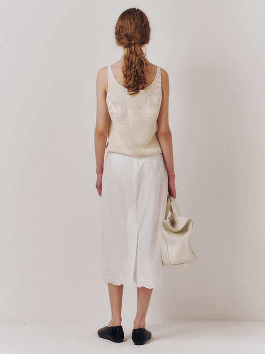 Kindersalmon Coppelia Lace Skirt White