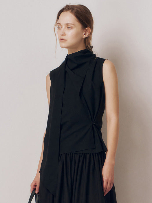 Kindersalmon Daphne Top Black