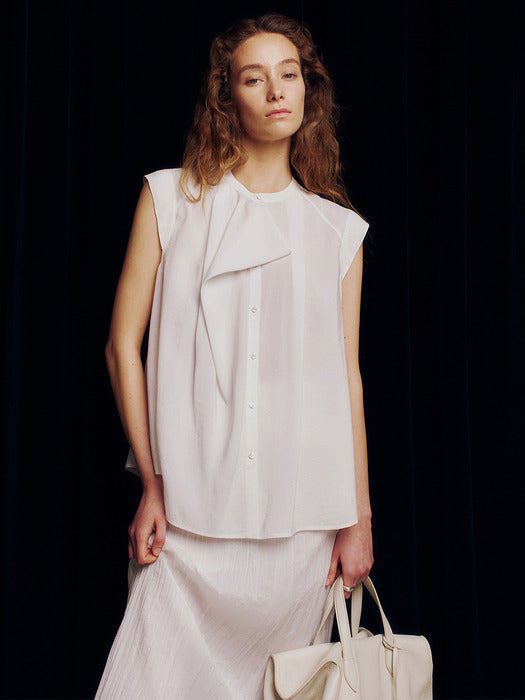 Kindersalmon Ellery Blouse Pure White