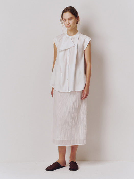 Kindersalmon Ellery Blouse Pure White