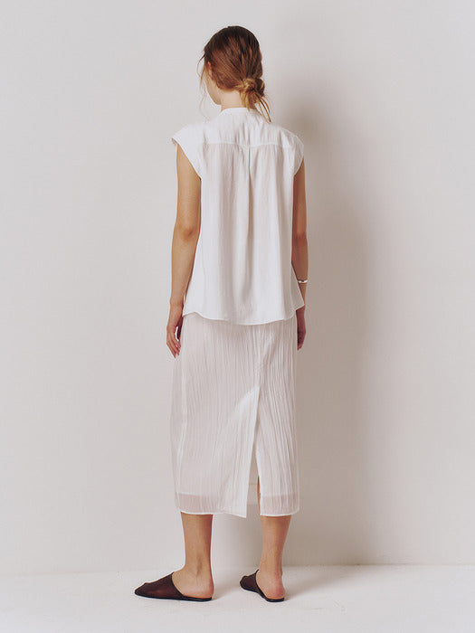 Kindersalmon Ellery Blouse Pure White