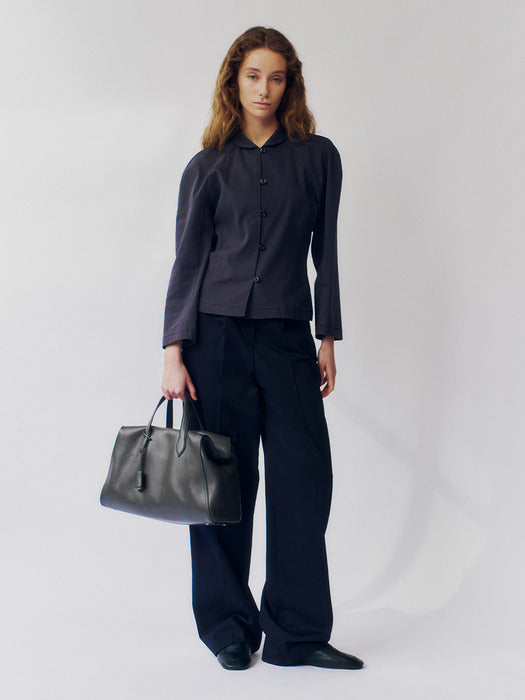 Kindersalmon Highwaist Chino Pants Dark Navy