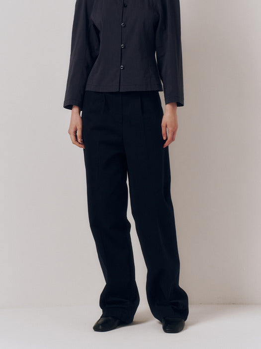 Kindersalmon Highwaist Chino Pants Dark Navy