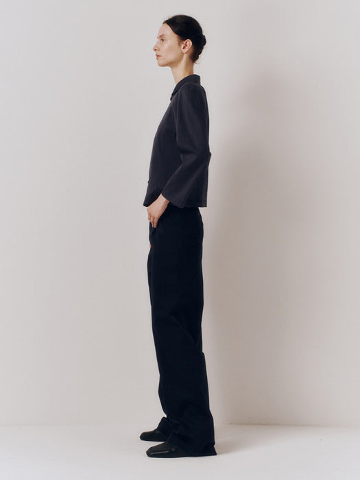 Kindersalmon Highwaist Chino Pants Dark Navy