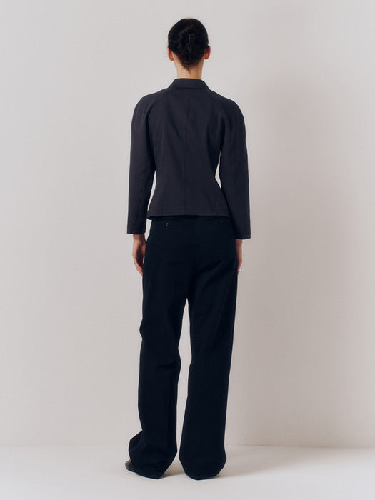 Kindersalmon Highwaist Chino Pants Dark Navy