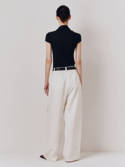 Kindersalmon Margot Curved Pants Cream