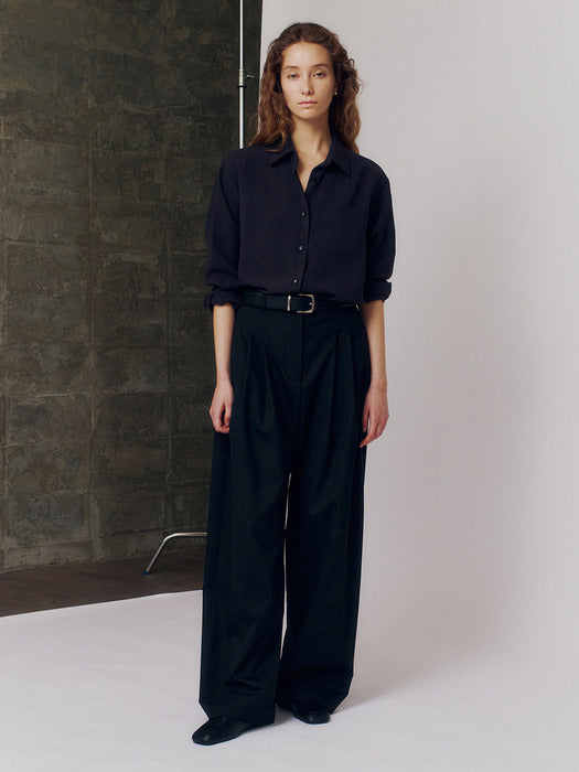 Kindersalmon Margot Curved Pants Black