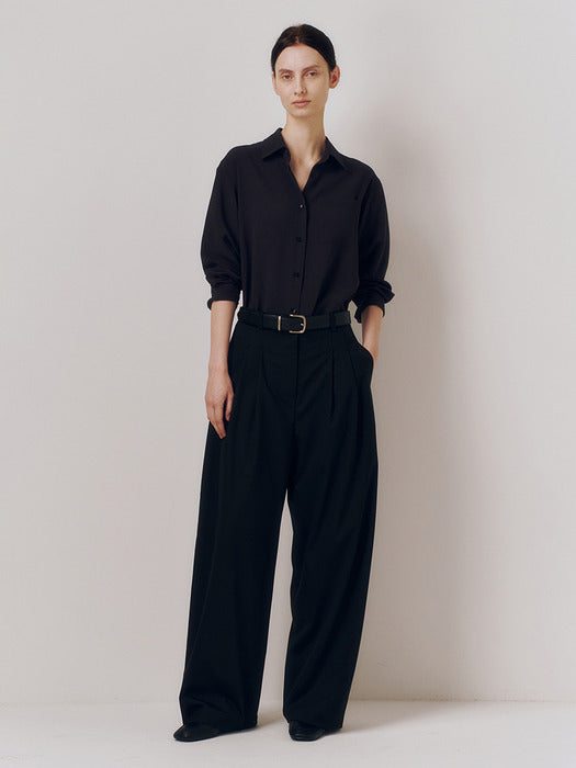 Kindersalmon Margot Curved Pants Black
