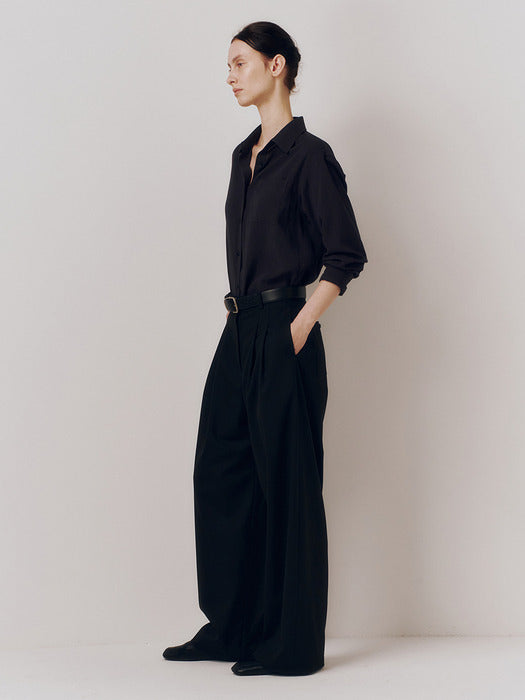 Kindersalmon Margot Curved Pants Black