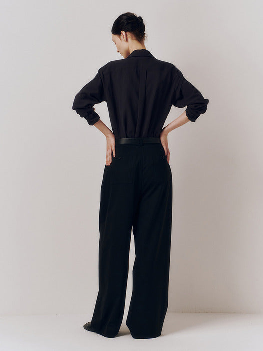 Kindersalmon Margot Curved Pants Black