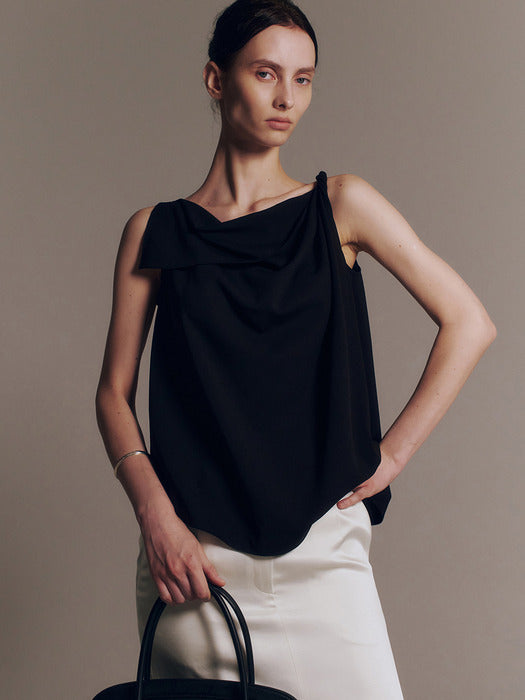 Kindersalmon Lori Twist Sleeveless Black