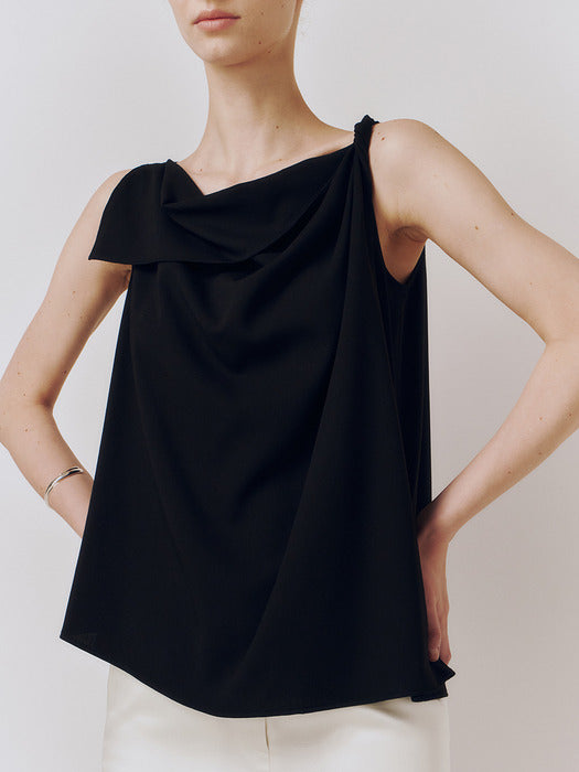 Kindersalmon Lori Twist Sleeveless Black