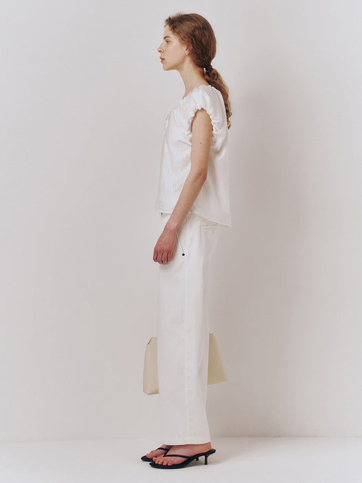Kindersalmon Swan Blouse White