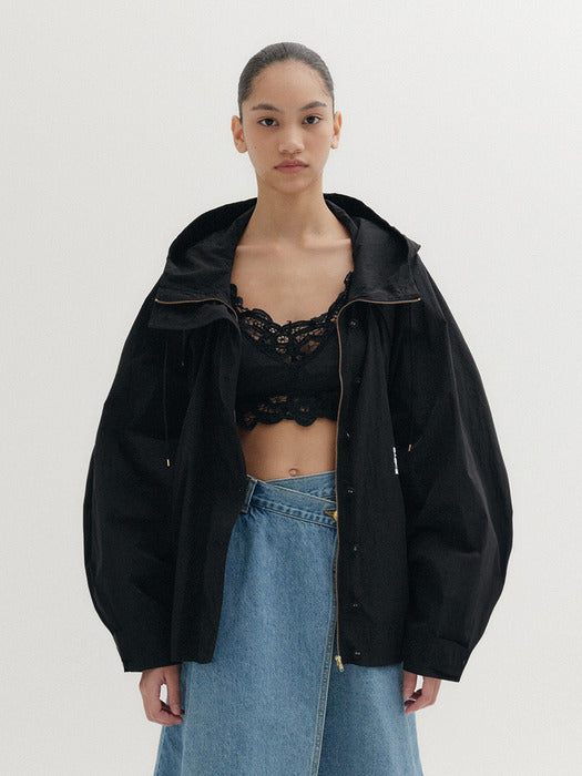 Eenk Zip-Up Hoodie Jumper - Black