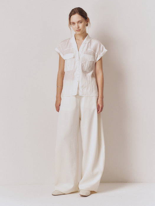 Kindersalmon Giselle Shirt Pearl White