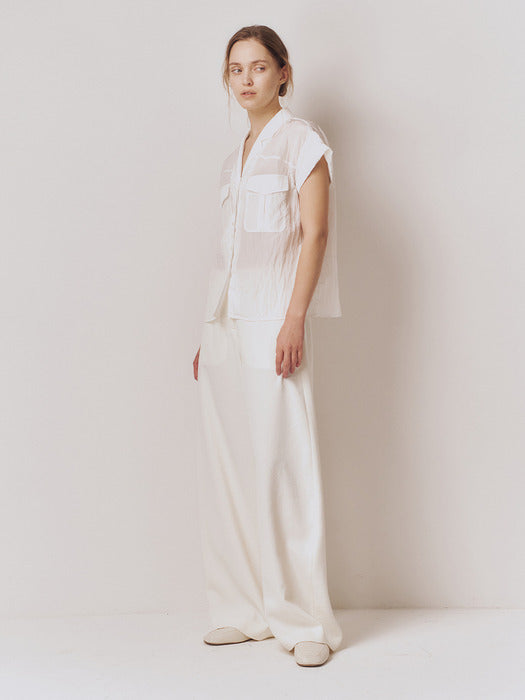 Kindersalmon Giselle Shirt Pearl White