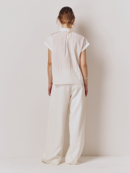 Kindersalmon Giselle Shirt Pearl White